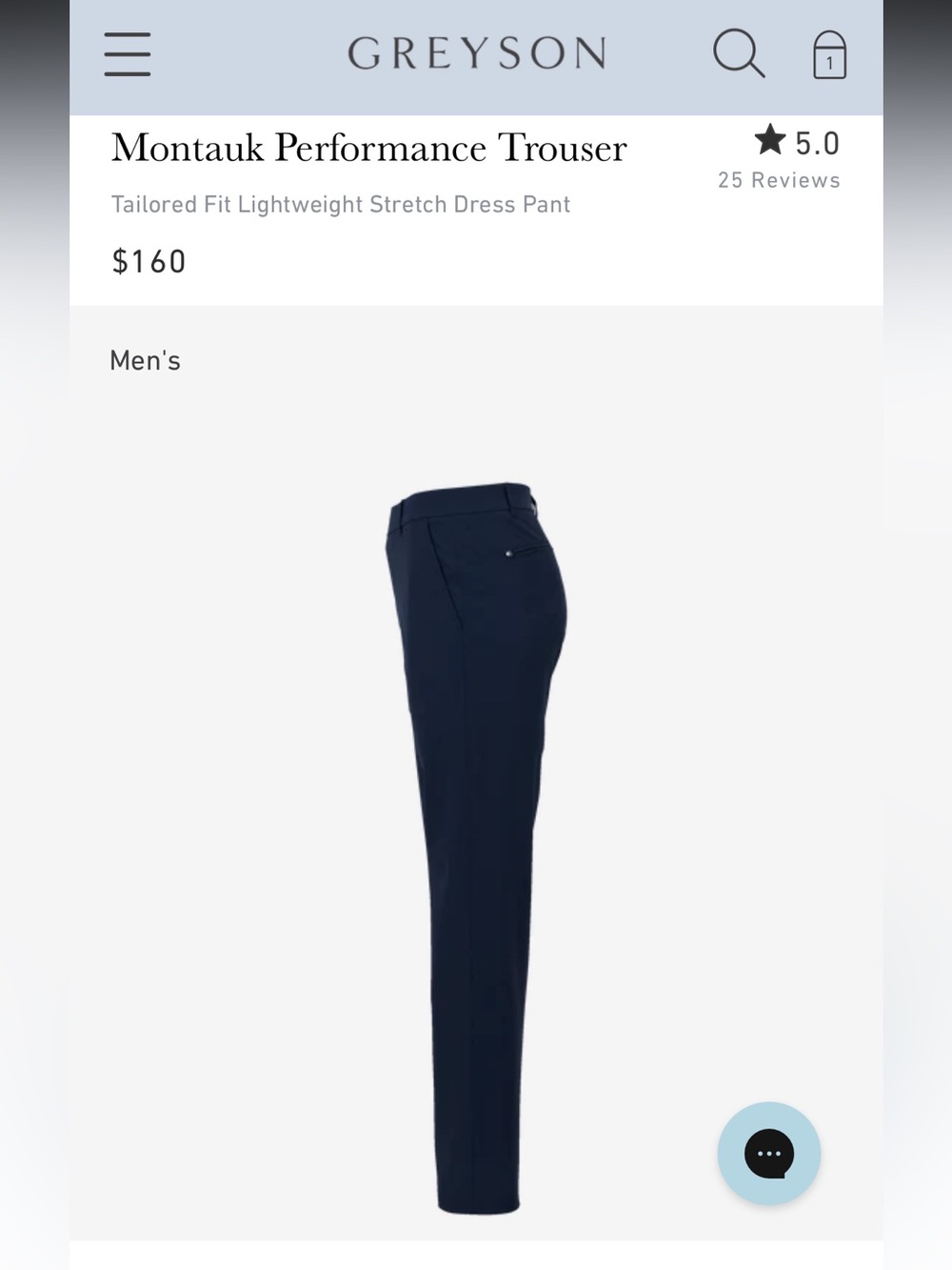 Greyson Montauk Trouser Pants Men's 33x31 Performance Stretch Comfort Golf $160